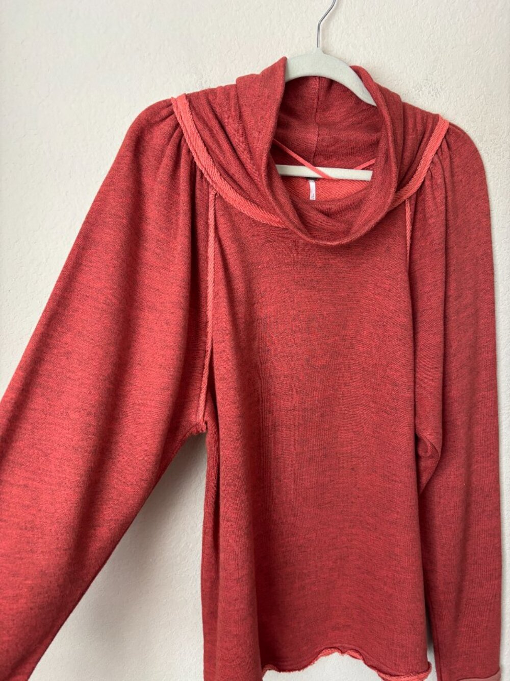 Free People XL Cowl Neck Puff Long Sleeve Lua Pullover - Picture 5 of 11